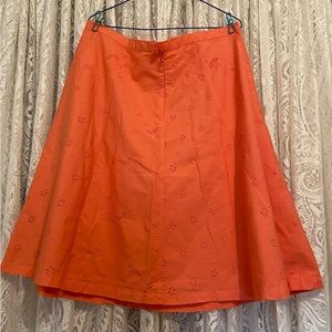 Vintage cotton flared skirt with liner